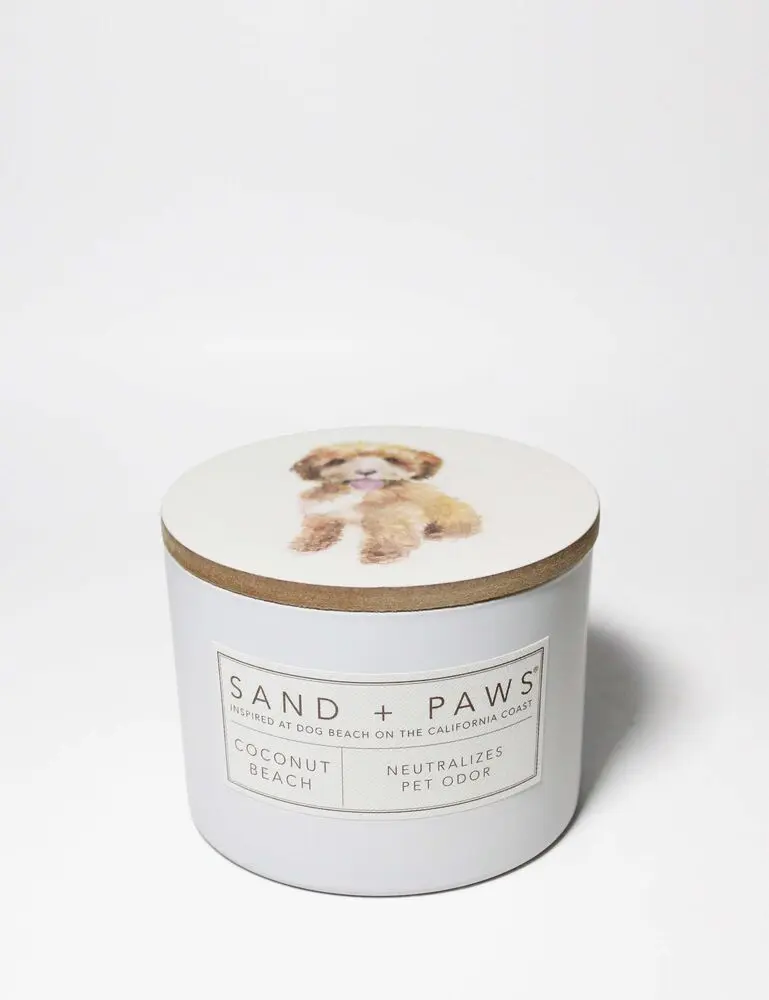 Sand + Paws Coconut Beach 12 Oz Scented Candle