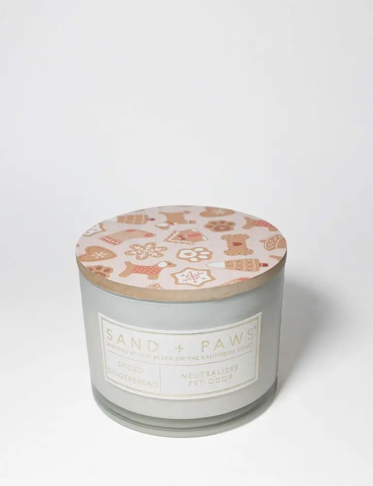 Sand + Paws Spiced Gingerbread 12 Oz Scented Candle
