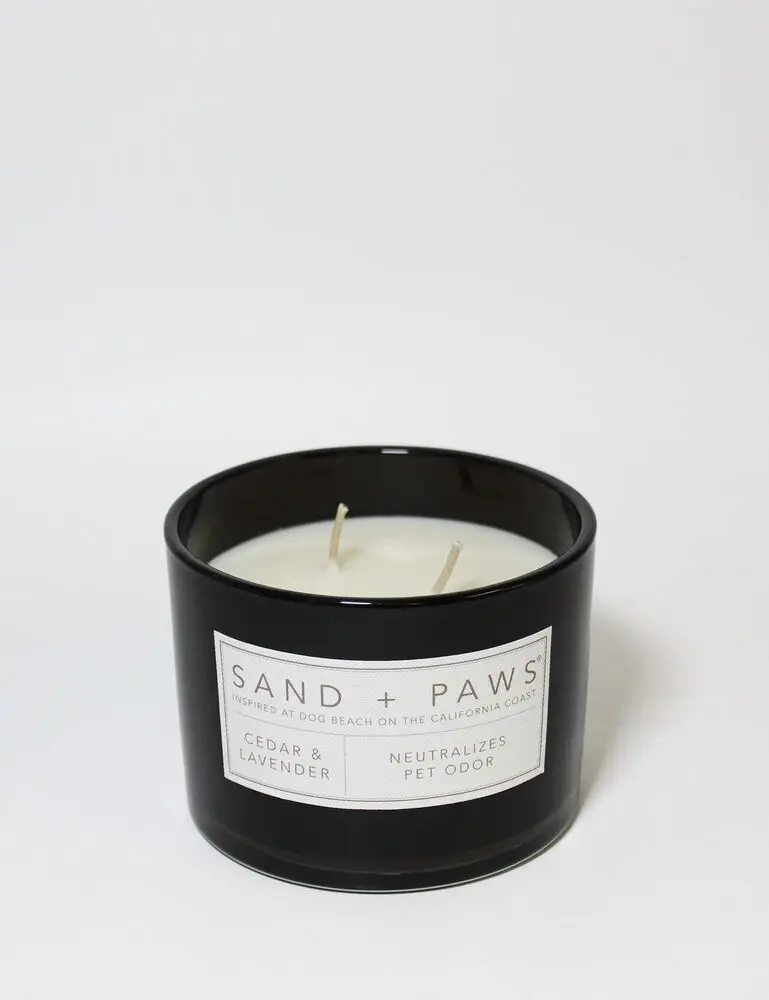Sand + Paws Cedar & Lavender 12 Oz Scented Candle - Image 3