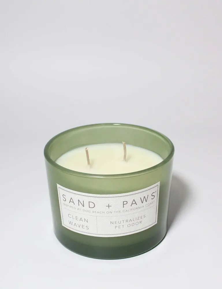 Sand + Paws Clean Waves 12 Oz Scented Candle - Image 3