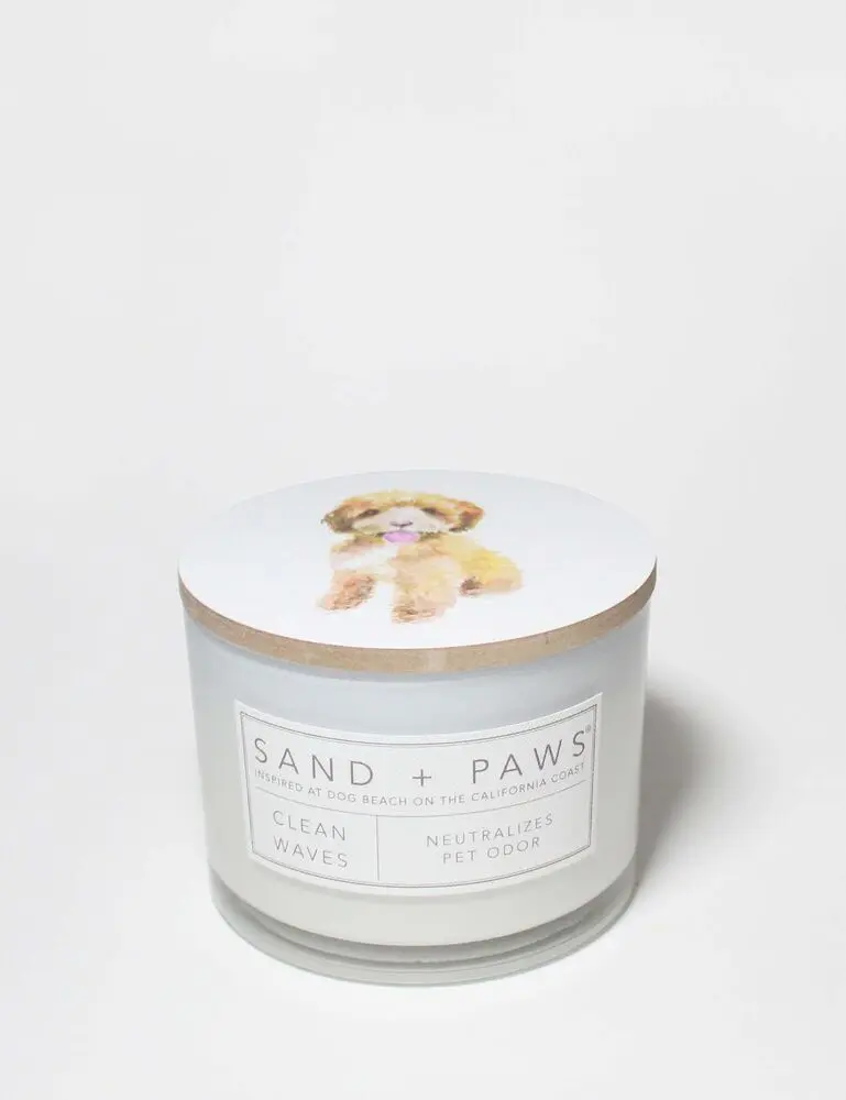 Sand + Paws Clean Waves 12 Oz Scented Candle