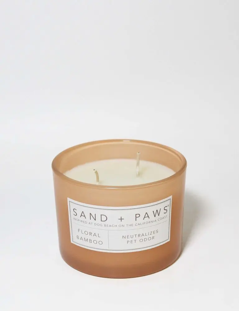 Sand + Paws Floral Bamboo 12 Oz Scented Candle - Image 3