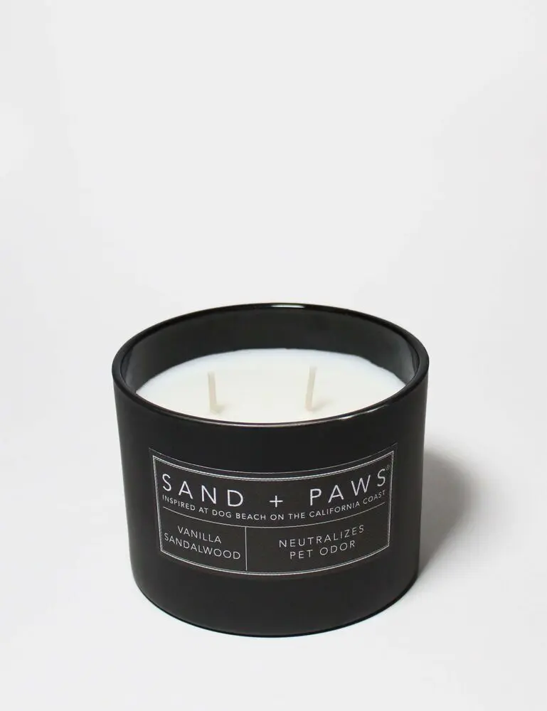 Sand + Paws Vanilla Sandalwood 12 Oz Scented Candle - Image 4