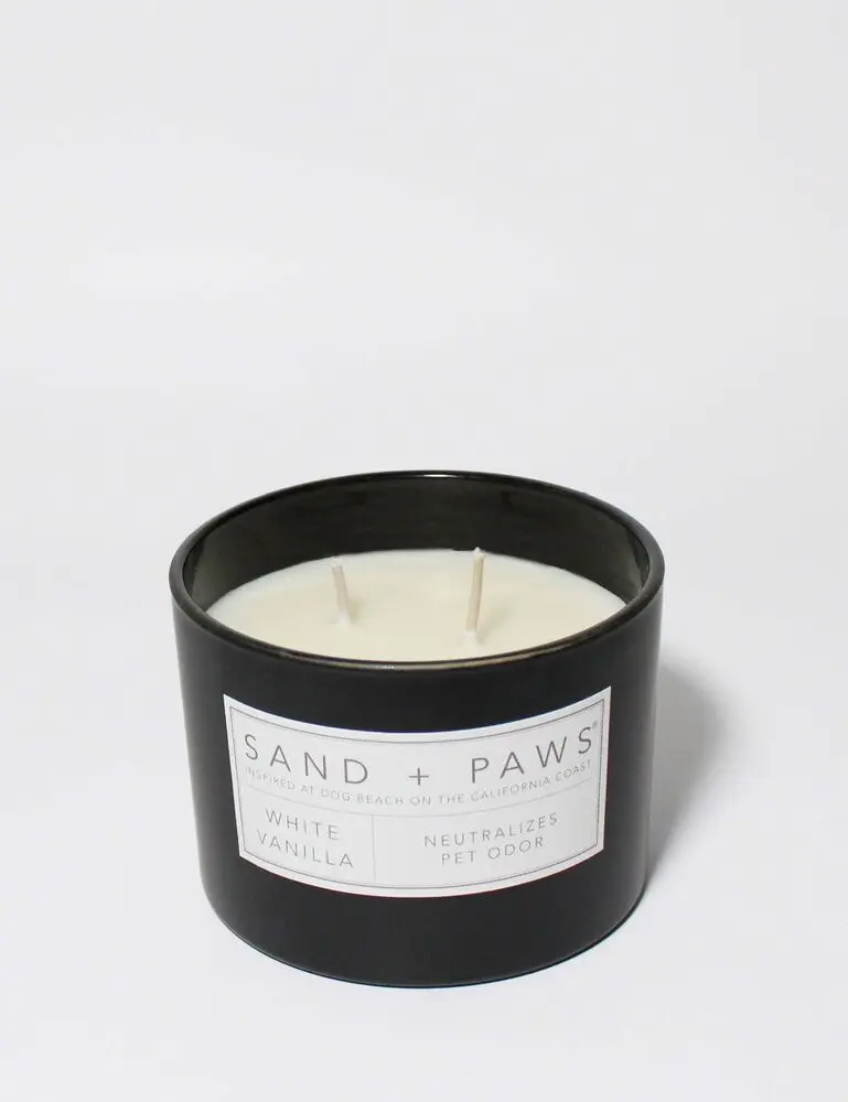 Sand + Paws White Vanilla 12 Oz Scented Candle - Image 3