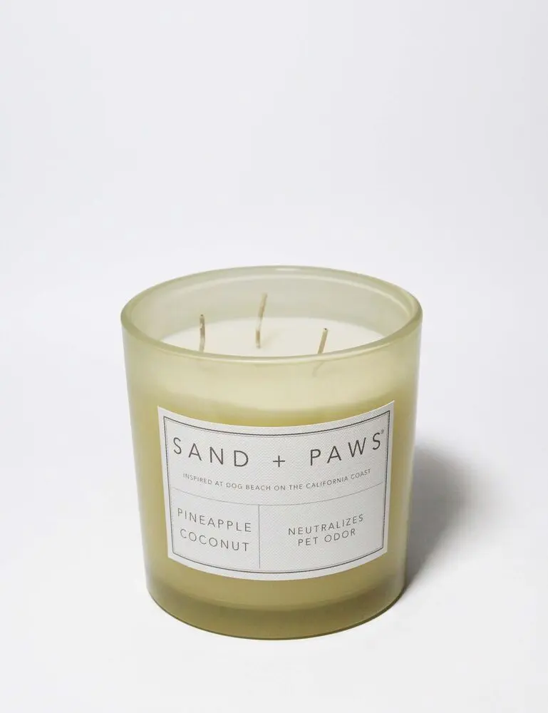 Sand + Paws Pineapple Coconut 21 Oz Scented Candle - Image 3