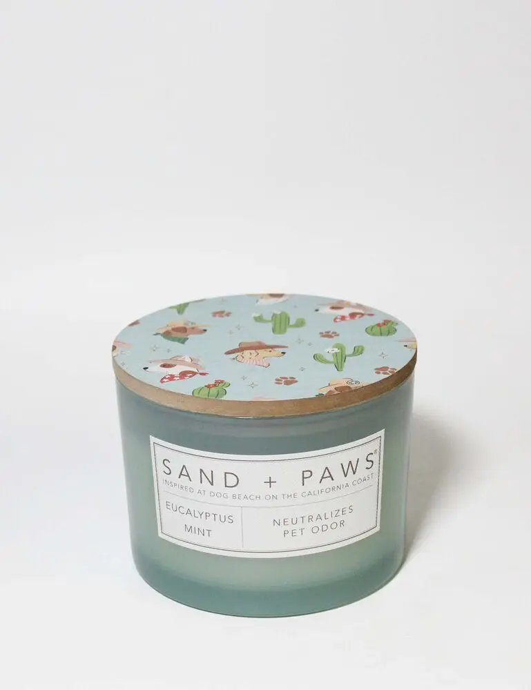 Sand + Paws Eucalyptus Mint 12 Oz Scented Candle