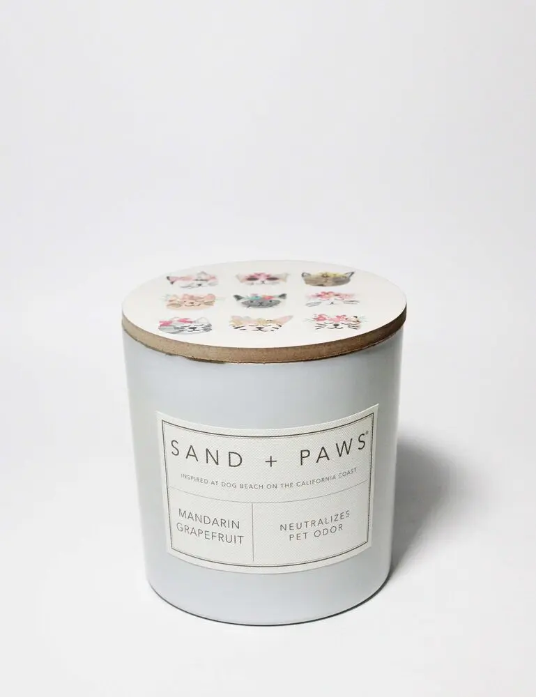 Sand + Paws Mandarin Grapefruit 21 Oz Scented Candle
