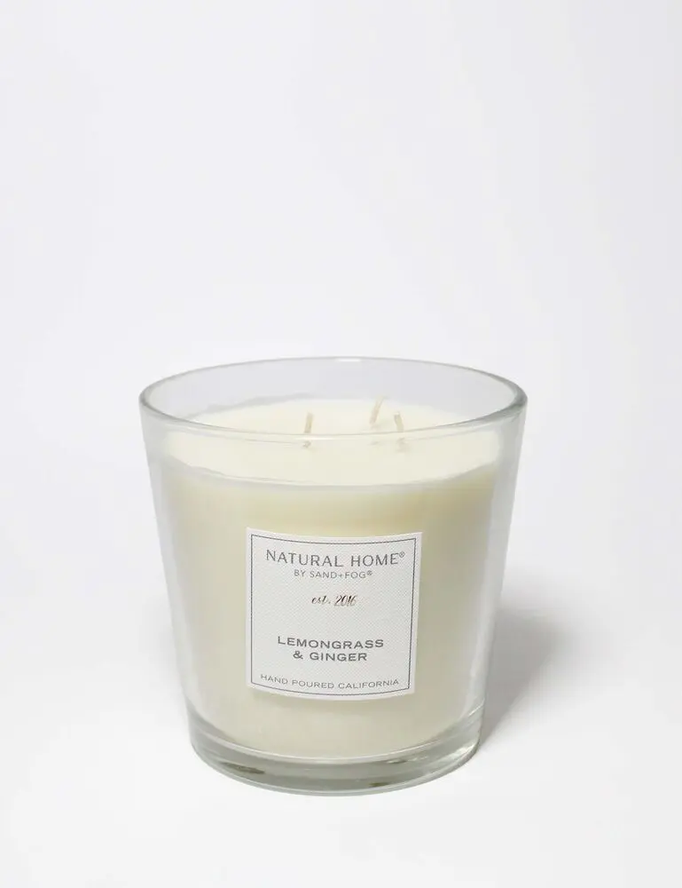 Lemongrass & Ginger Natural Home 31 Oz Scented Candle - Image 3