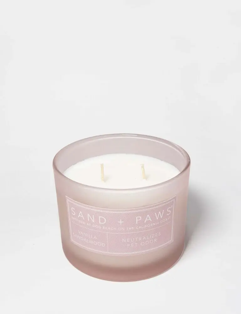 Sand + Paws Vanilla Sandalwood 12 Oz Scented Candle - Image 3